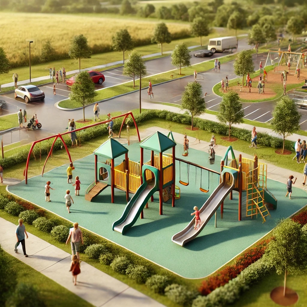 rendering of new playground